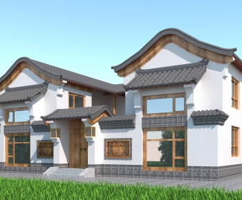 Chinese Style Building Appearance-ID:749782096