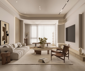 Wabi-sabi Style A Living Room-ID:703790239
