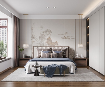 New Chinese Style Bedroom-ID:138281115