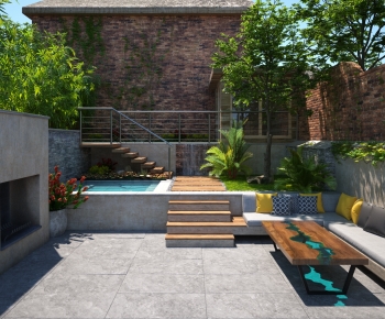 Modern Courtyard/landscape-ID:102516893
