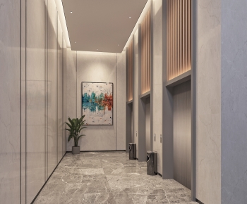 Modern Office Elevator Hall-ID:126691104