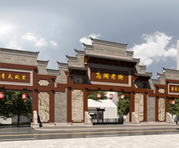 Chinese Style Building Component-ID:394505026