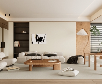 Wabi-sabi Style A Living Room-ID:292289325