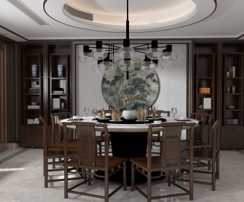 New Chinese Style Dining Room-ID:669519905