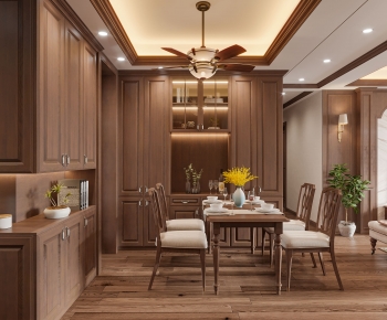 American Style Dining Room-ID:619441035