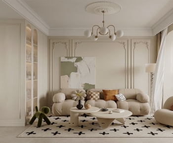 French Style A Living Room-ID:804829646