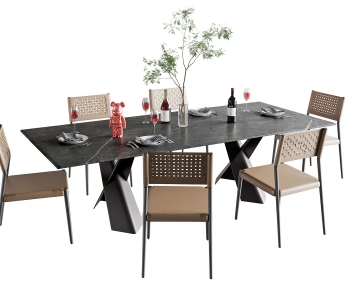 Modern Dining Table And Chairs-ID:785233977