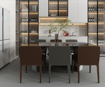 Modern Dining Table And Chairs-ID:657677893