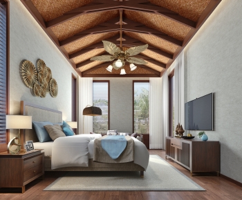 Southeast Asian Style Bedroom-ID:764019545