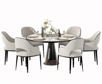 Modern Dining Table And Chairs-ID:713846922