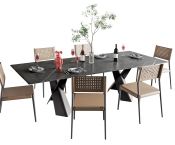 Modern Dining Table And Chairs-ID:306718116