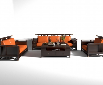 New Chinese Style Sofa Combination-ID:853569592