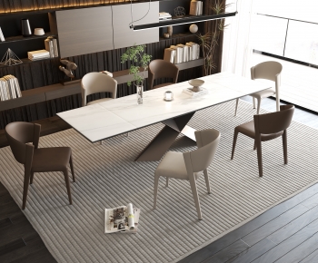 Modern Dining Table And Chairs-ID:864088062