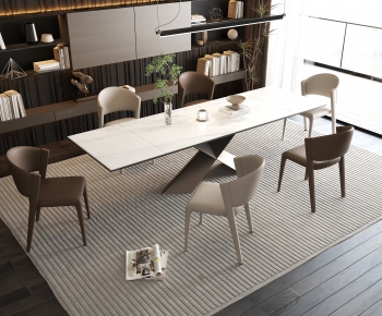 Modern Dining Table And Chairs-ID:179905897