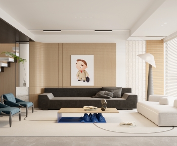 Modern A Living Room-ID:667263035
