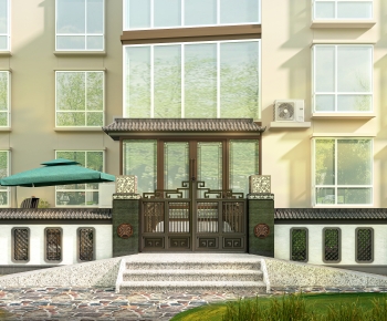 New Chinese Style Building Component-ID:204531916