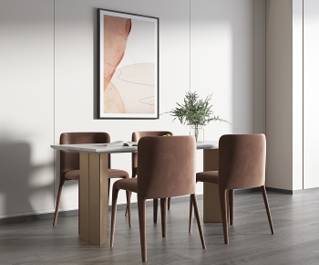 Modern Dining Table And Chairs-ID:707015041