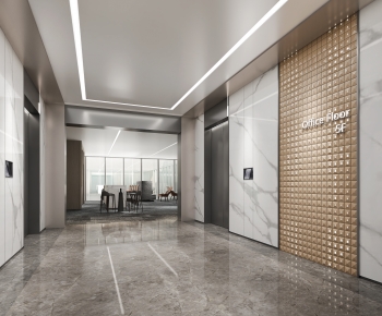 Modern Office Elevator Hall-ID:280520925