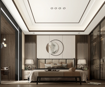 New Chinese Style Bedroom-ID:302728899