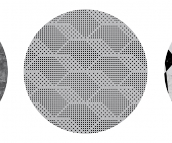 现代黑白灰几何圆形地毯组合-ID:784913067
