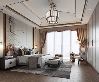 New Chinese Style Bedroom-ID:262510063