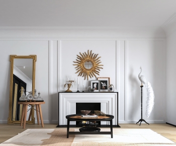 Simple European Style Fireplace-ID:105622051