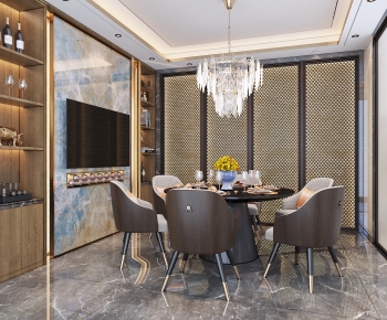 New Chinese Style Dining Room-ID:352332125