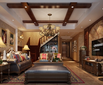 American Style A Living Room-ID:960694079
