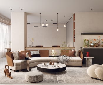 Modern A Living Room-ID:379153973
