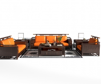 New Chinese Style Sofa Combination-ID:965605024