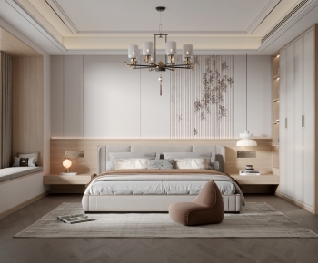 New Chinese Style Bedroom-ID:539810777