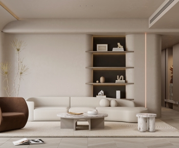 Wabi-sabi Style A Living Room-ID:970686919