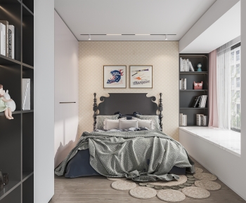 Modern American Style Bedroom-ID:519344097