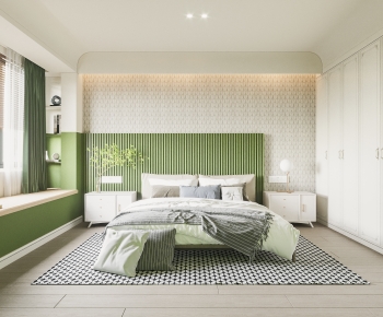 Nordic Style Bedroom-ID:975240955