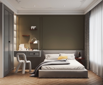 Simple European Style Bedroom-ID:747572905