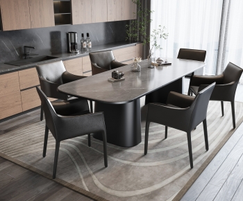 Modern Dining Table And Chairs-ID:857335097