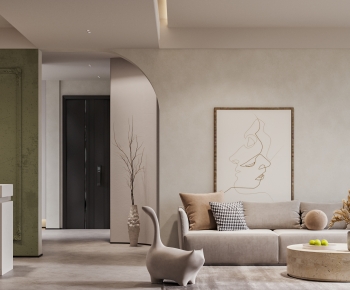 Wabi-sabi Style A Living Room-ID:474842072