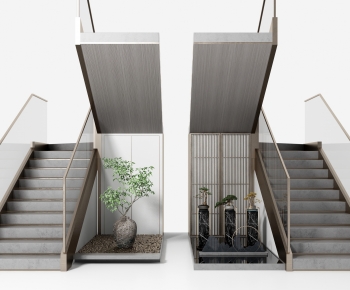 New Chinese Style Stairwell-ID:672601943