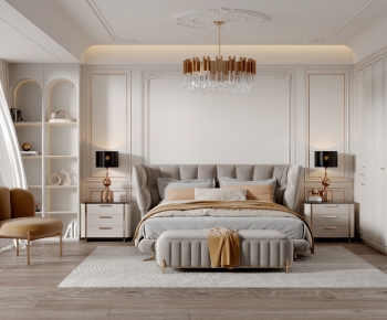 Simple European Style Bedroom-ID:368026025