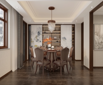 New Chinese Style Dining Room-ID:404248956