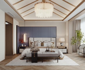 New Chinese Style Bedroom-ID:110631045