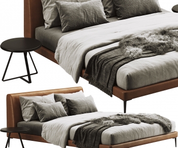 Modern Double Bed-ID:507642987