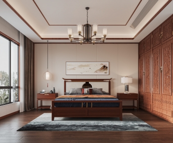 Chinese Style Bedroom-ID:918333057