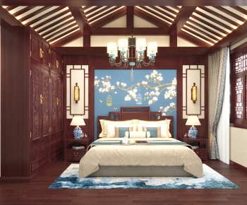 Chinese Style Bedroom-ID:308312898