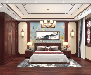 Chinese Style Bedroom-ID:209508908