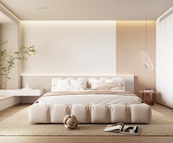 Wabi-sabi Style Bedroom-ID:540966035