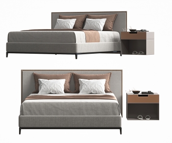 New Chinese Style Double Bed-ID:395404109