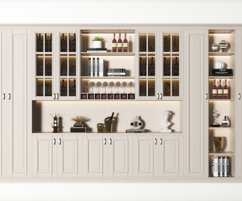 Simple European Style Wine Cabinet-ID:371742014