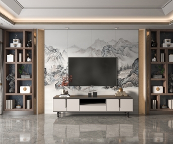 New Chinese Style TV Cabinet-ID:701034075