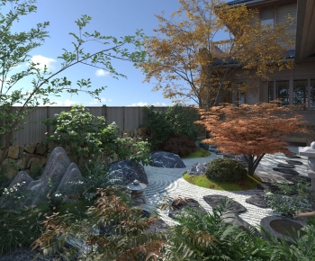 Japanese Style Courtyard/landscape-ID:396787885